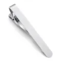 Pince a cravate classique en metal argente pour costume d'homme accessoire de mode - Argent