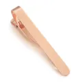 Pince à cravate en métal or rose pour homme, accessoire de costume élégant et minimaliste. - Or rose