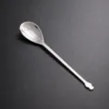 Music guitar shaped 304 stainless steel long handle coffee spoon, silver dessert ice spoon. - Pipa Instrument