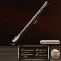 316L Stainless Steel Long Handle Mixing Spoon for Coffee, Cocktail, and Baby Milk. 22.8cm. - Curved Handle Long Style (1.5cm Spoon Width)