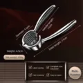 Zinc alloy nut cracker, heavy duty nutcracker tool for walnuts, pecans and hazelnuts with ergonomic handle - Black Handle Funnel Nut Cracker