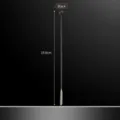 Long black 304 stainless steel cocktail stirrer spoon 19.6cm bar spoon for coffee drinks. - 19.6cm / Black