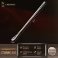 316L stainless steel long handled mixing spoon for coffee, bar, and home kitchen use. - Straight Handle Long Style (1.2cm Spoon Width)