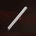 Transparent plastic long storage box clear portable cutlery case container 22cm long - 22cm Single White Box (Short)