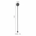Stainless steel cocktail stirrer, bar stirring rod 22cm long, ideal for drinks and coffee. - 22cm / Black