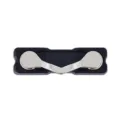 Magnetischer Brillenhalter Detailansicht, Metallclip und schwarzer Sockel für Ausweise. - Magnetischer Brillenhalter | Z1332