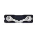 Magnetischer Brillenhalter Detailansicht, eleganter Strass Clip für sichere Aufbewahrung. - Magnetischer Strass-Brillenhalter | Z1333