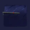 Men's brass tie clip with red crystal stone and navy blue patterned necktie variant. - Z1323-3 Gunmetal with Red Rhinestones