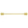 Goldfarbene Metall Hemdkragenstange Detailansicht mit runden Enden und elegantem Stift. - Gold