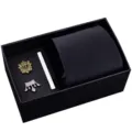 Herren Krawatten Set in Geschenkbox mit Krawattenklammer und Brosche für elegante Anlässe. - HVY8101