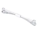 Silver metal collar pin detail shot, classic shirt accessory design for men style. - Silver