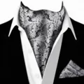 Heren das en pochet set, vintage paisley patroon halsdas voor formele zakelijke pakken. - D2X9117