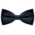 Nœud papillon classique en satin bleu foncé pour homme mariage formel élégant couleur unie - Bleu foncé