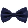 Noeud papillon classique bleu marine pour homme avec motif texture pour mariage et affaires - Bleu foncé