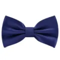 Nœud Papillon Uni Bleu Marine Homme Classique Gentleman Cravate Formelle pour Mariage - Bleu foncé
