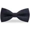 Nœud papillon noir classique à motif cachemire pour homme mariage costume smoking élégant - Noir