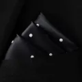 Zwart gestippeld pochet voor heren pak formele zakelijke zakdoek stijlvolle accessoire - X8906 (Zwart Wit Stip)