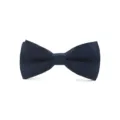 Klassische dunkelblaue Satin Kinder Fliege fur Schulveranstaltungen und Partys, sehr elegant. - Navy Blue (Bulk)
