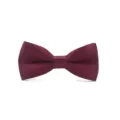 Children solid red bow tie, cute ribbon neckwear for boys, girls and student events. - Burgundy (Bulk)
