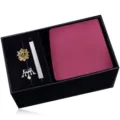 Men's business gift box set including pocket square, tie clip and fashion metal pins for formal wear. - KHVY8119-1