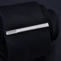 Silver brushed metal tie clip for men business formal suit accessory fashion brass tie bar - Z1116 Brushed