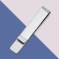 Edelstahl Krawattenklammer minimalistische Geldklammer gebürstete Metall Krawattennadel - Krawattenklammer / Stahl Gebürstet