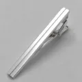 Men's silver metal tie clip, classic business formal suit accessory with secure spring clasp. - Classic Style(Z1203) / Silver