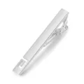 Silver metal tie clip for men, elegant business suit accessory with geometric cutout design. - Letter G Hollow Style(Z1201) / Silver