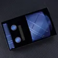 Men's blue plaid necktie set with pocket square cufflinks and tie clip in gift box. - Zipper 6cm Narrow KH6R6018-3