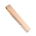 Pince à cravate minimaliste en métal doré rose pour homme, accessoire élégant. - Or rose