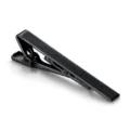 Sleek black tie clip for men, elegant metallic finish dress suit accessory variant. - Gunmetal
