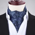 Herren Retro Paisley Ascot Krawatte Vintage Seidengefühl Halstuch für Business Anzug Hochzeit - X919