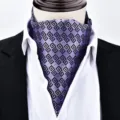 Herren Retro geometrische Seidenschal britische Krawatte für formellen Business Anzug - X909