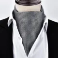 Herren Klassisch Gewebt Ascot Krawatte Vintage Geometrisches Halstuch Fuer Anzug Business - X918