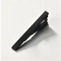 Black metal tie clip for men minimalist fashion tie bar business suit accessory sleek design - Solid Black