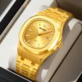 SKMEI Uomo Orologio Oro Quarzo Acciaio Inossidabile Impermeabile Business Ottagono - Quadrante Dorato / Oro