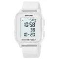 Orologio sportivo digitale quadrato bianco SKMEI con cinturino in silicone per studenti - Stile Sportivo Bianco (2716) / Bianco
