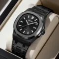 Montre quartz noire pour homme SKMEI avec bracelet en acier inoxydable et lunette octogonale. - Index Or Noir / Noir