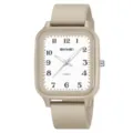 Orologio al quarzo quadrato minimalista SKMEI con cinturino beige, elegante da polso. - Orologio al Quarzo (2616) / Albicocca