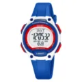 SKMEI kids digital watch waterproof sports watch with dual time and luminous display blue - Sapphire Blue
