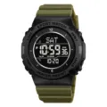 Orologio digitale sportivo da uomo all'aperto impermeabile multifunzione militare da polso. - Verde militare