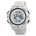 Orologio sportivo digitale bianco da uomo, impermeabile multifunzione per esterno. - Grigio