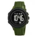 Orologio sportivo digitale impermeabile militare da uomo esterno multifunzione verde - Verde militare