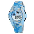 SKMEI orologio sportivo digitale per bambini impermeabile con luce colorata e sveglia - Mimetico Aeronautica Militare