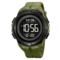 Orologio sportivo digitale tattico verde militare da uomo, orologio elettronico da esterno. - Verde militare
