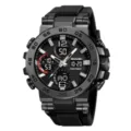 SKMEI men's sports watch dual display digital electronic waterproof stylish timepiece variant - Black