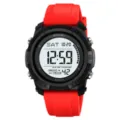 SKMEI Orologio Sportivo Digitale Rosso Nero Impermeabile Multifunzionale Uomo Outdoor - Rosso