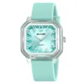 Orologio al quarzo SKMEI uomo donna cinturino silicone verde menta cassa trasparente - Blu rosato