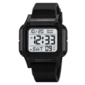 Montre numérique noire SKMEI pour homme, montre de sport étanche et électronique. - Noir Cadran Blanc