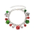 Christmas bell bracelet festive metal chain jewelry for women holiday party wear - Bracelet